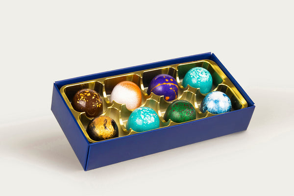 Box of 8 Fun Favourite Chocolate Bonbons - XO Chocolate Ltd